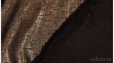Атлас-стрейч "Золотой пиксельный узор"