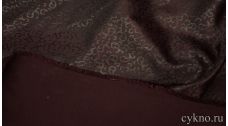 Атлас жаккардовый винный