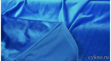 Бархат однотонный синий
