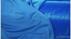 Бархат однотонный синий