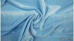 Бархат однотонный голубой