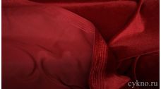 Бархат однотонный темный красный