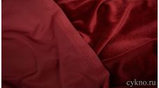 Бархат однотонный темный алый