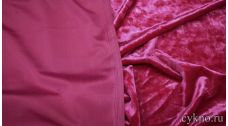 Бархат мраморный ярко-розовый