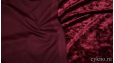 Бархат мраморный бордо