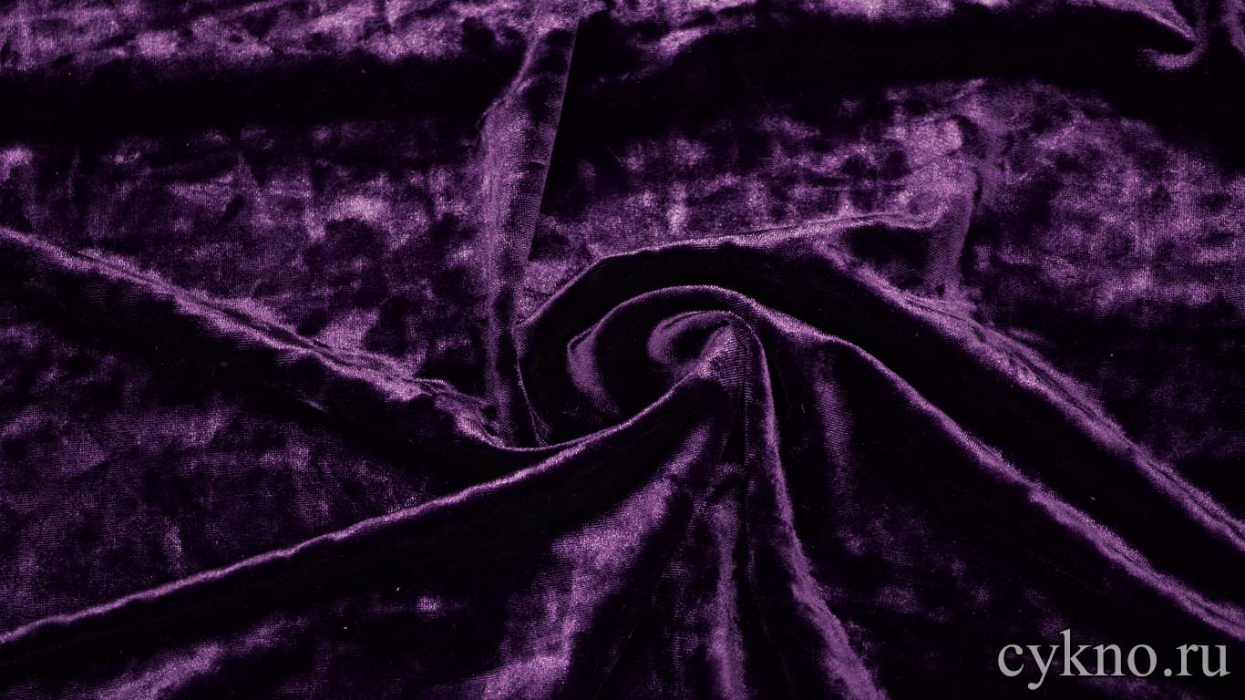 Бархат мраморный фиолетовый
