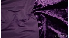 Бархат мраморный фиолетовый