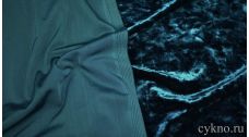 Бархат мраморный сине-зеленый