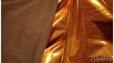 Парча-стрейч темное золото