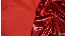 Парча-стрейч красная
