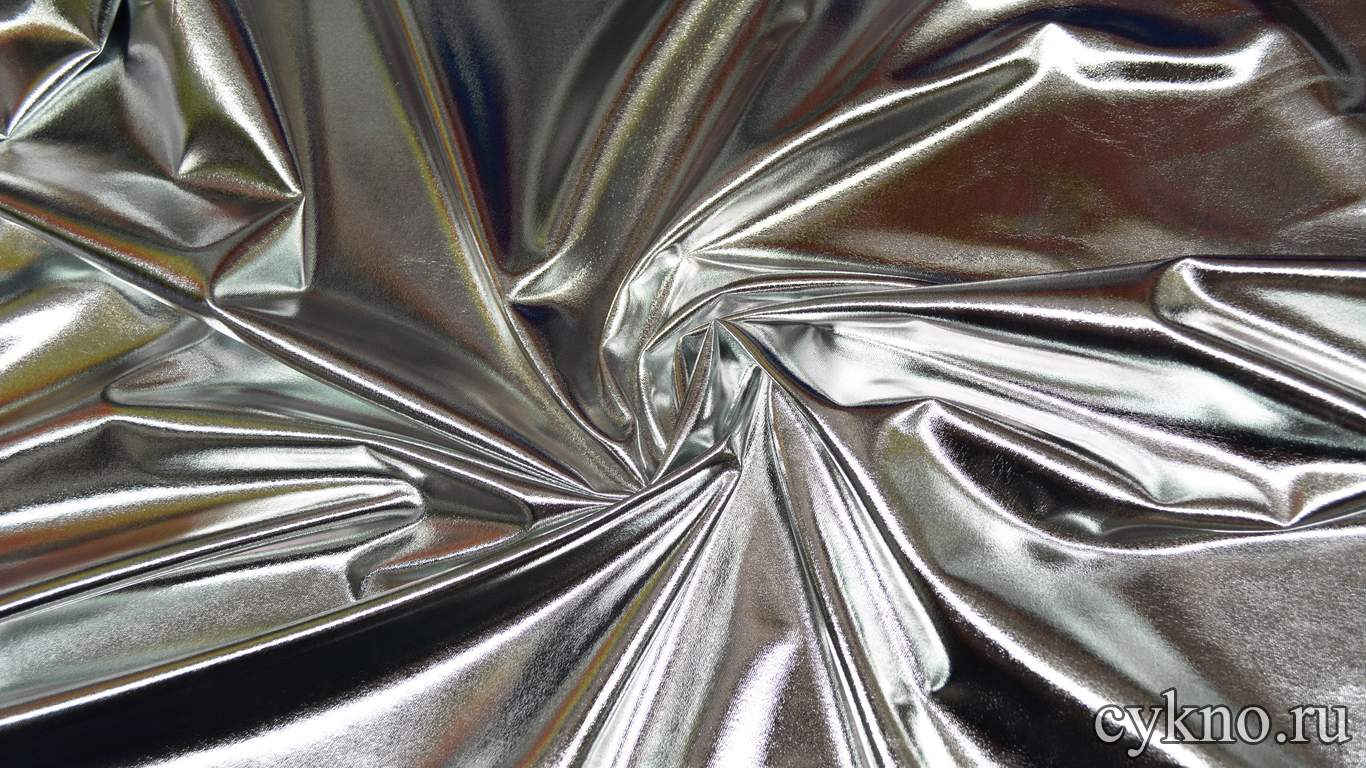 Парча-стрейч серебро