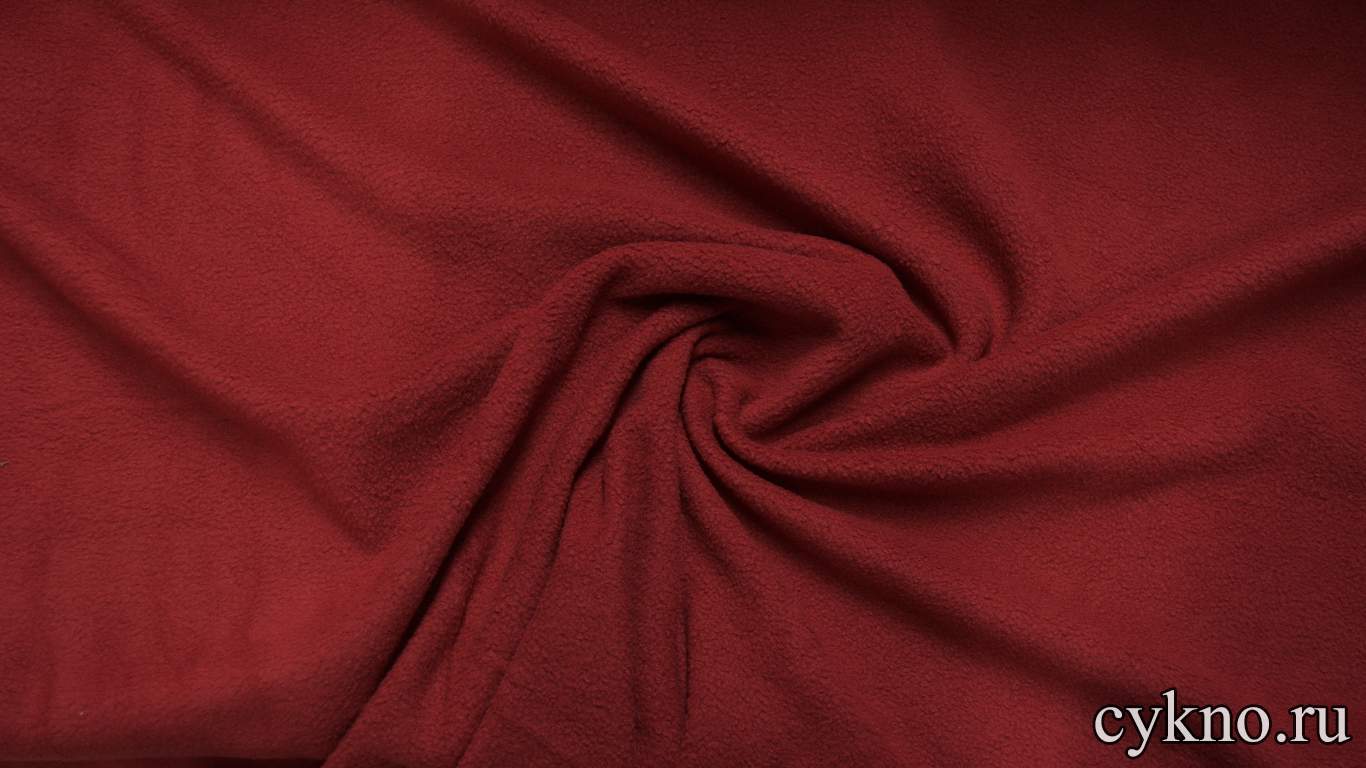 Флис бордовый