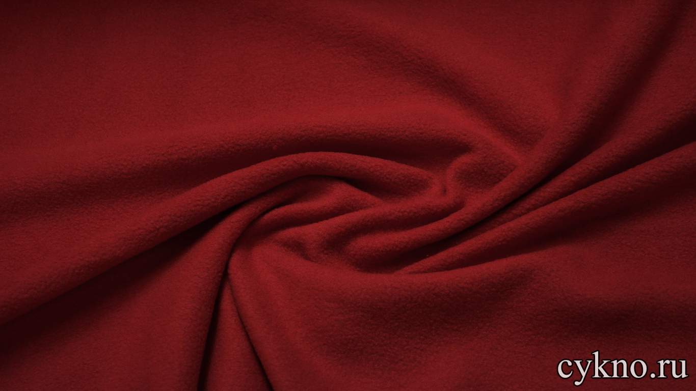 Флис красный темный