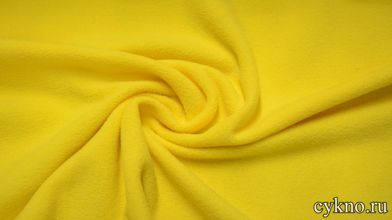 Флис желтый солнечный