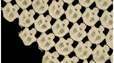 Ткань Гипюр экрю