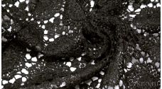 Ткань Гипюр черный