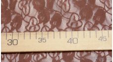 Ткань Гипюр розово-коричневый