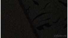 Ткань Костюмная "Черный узор на сером"