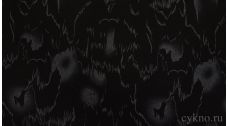 Ткань Костюмная "Серебряная абстракция на черном"
