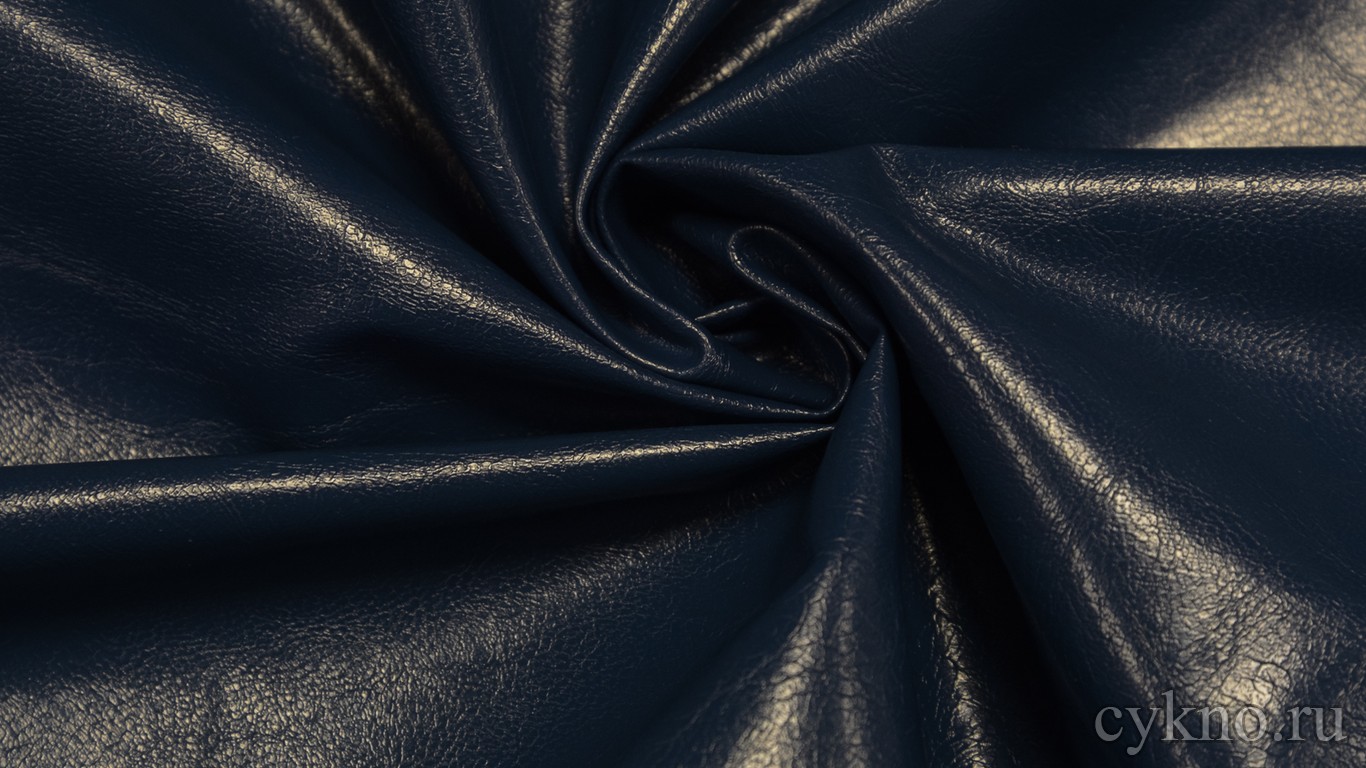 Кожзам Темно-лазурный на х/б основе