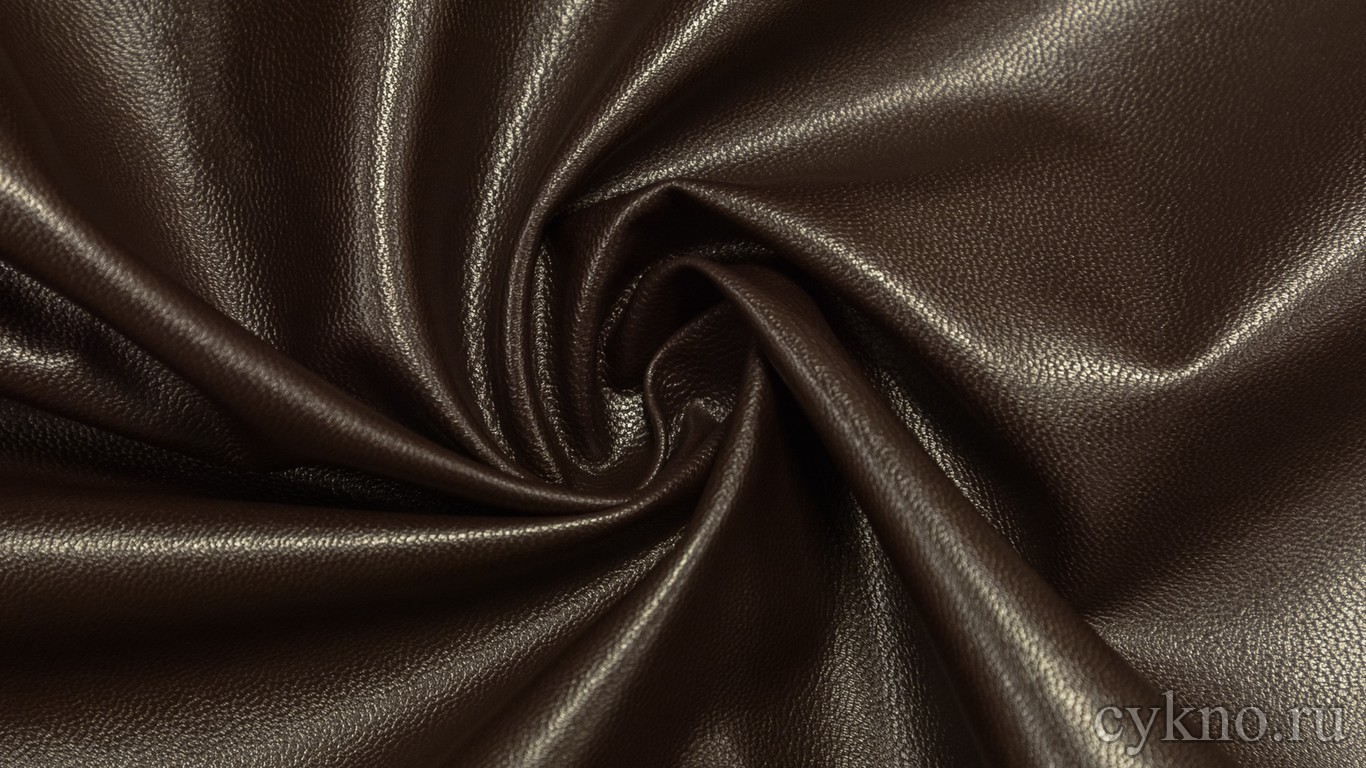 Кожзам Цвета Темного Дуба на х/б основе