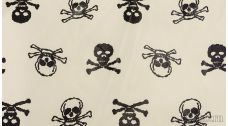 Кожзам "Черепа" на х/б основе