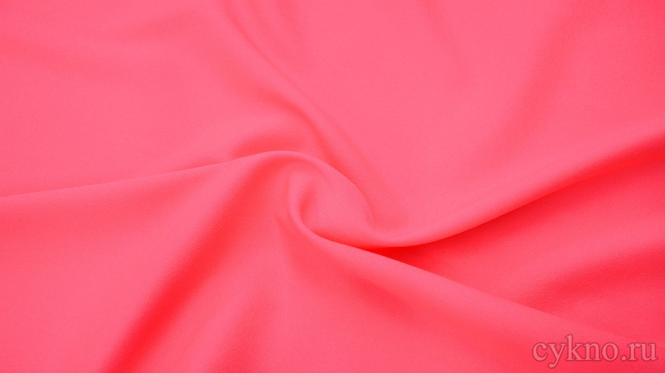 Креп костюмный ярко розовый