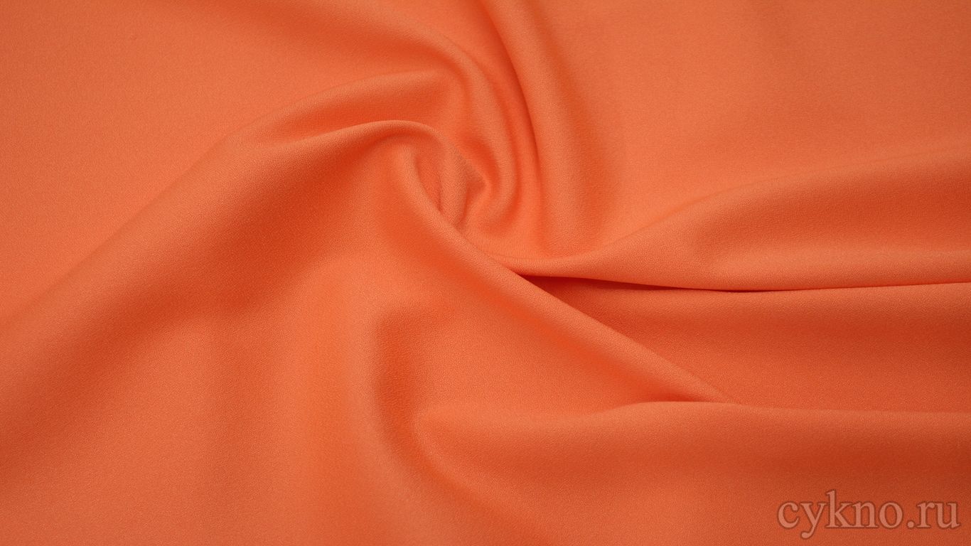 Креп костюмный оранжевый