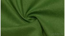 Ткань Лен "Желтовато-зелёный насыщенный"