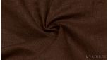 Ткань Лен "Темный коричневый"