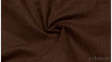 Ткань Лен "Темный коричневый"