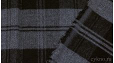 Ткань Пальтовая клетка серо-черная