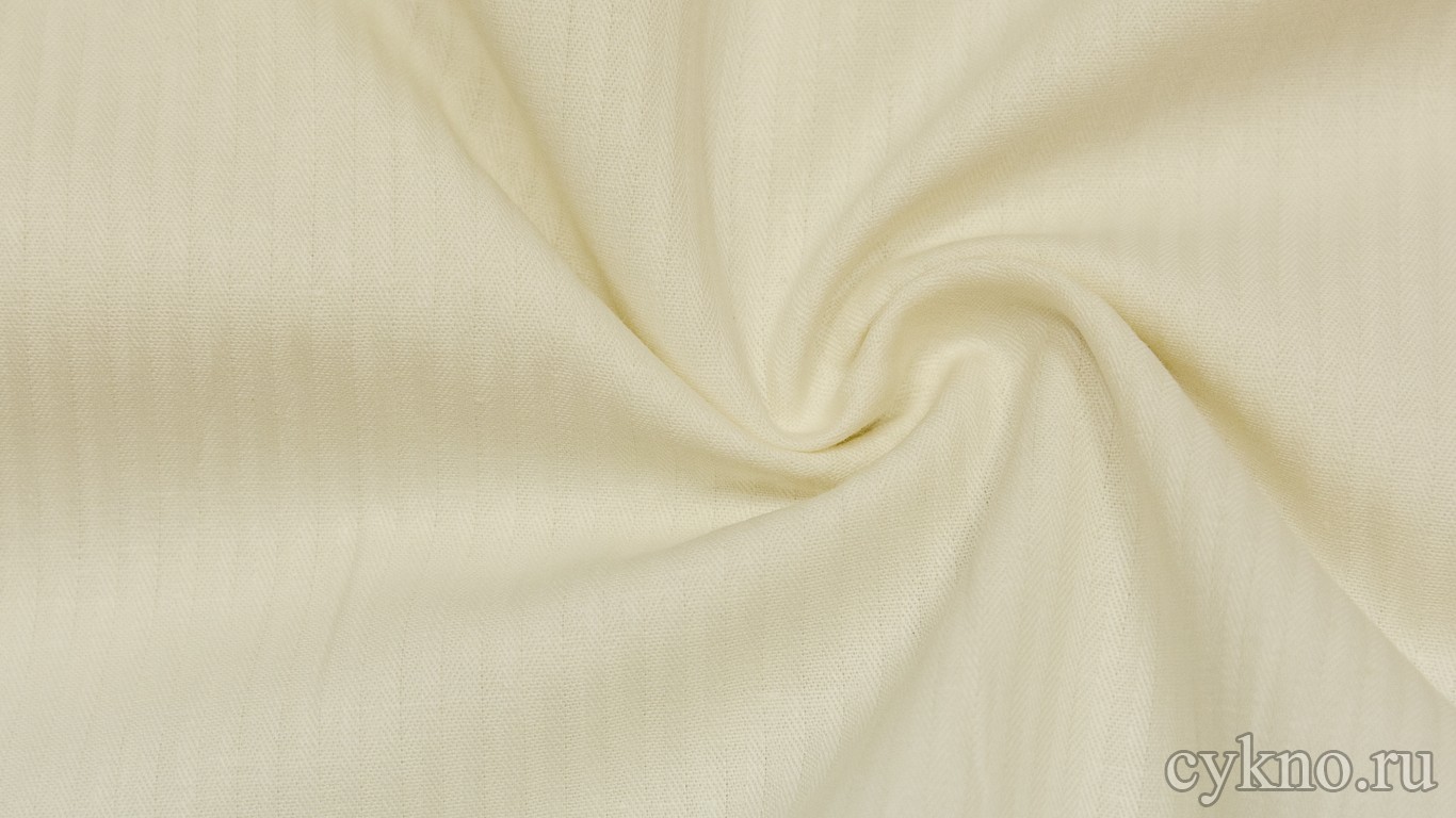 Хлопок Рубашечный цвета айвори
