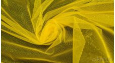 Ткань Фатин Средней Жесткости насыщенно-желтого цвета