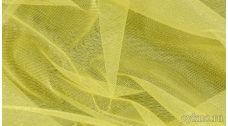 Ткань Фатин Средней Жесткости ярко-желтого цвета