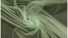 Ткань Фатин Средней Жесткости бледно-зеленого цвета
