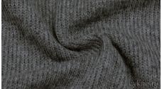 Ткань Трикотаж Шерстяной вязаный благородного серого цвета