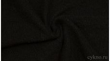 Ткань Трикотаж Шерстяной вязаный в черном цвете
