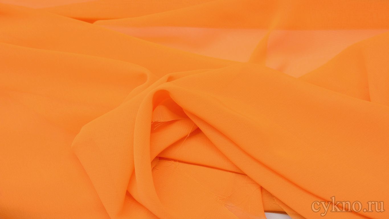 Шифон оранжевый