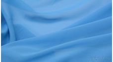 Шифон насыщенный голубой