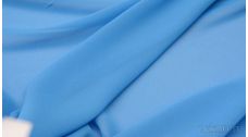 Шифон насыщенный голубой