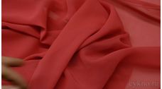 Шифон тусклый красный
