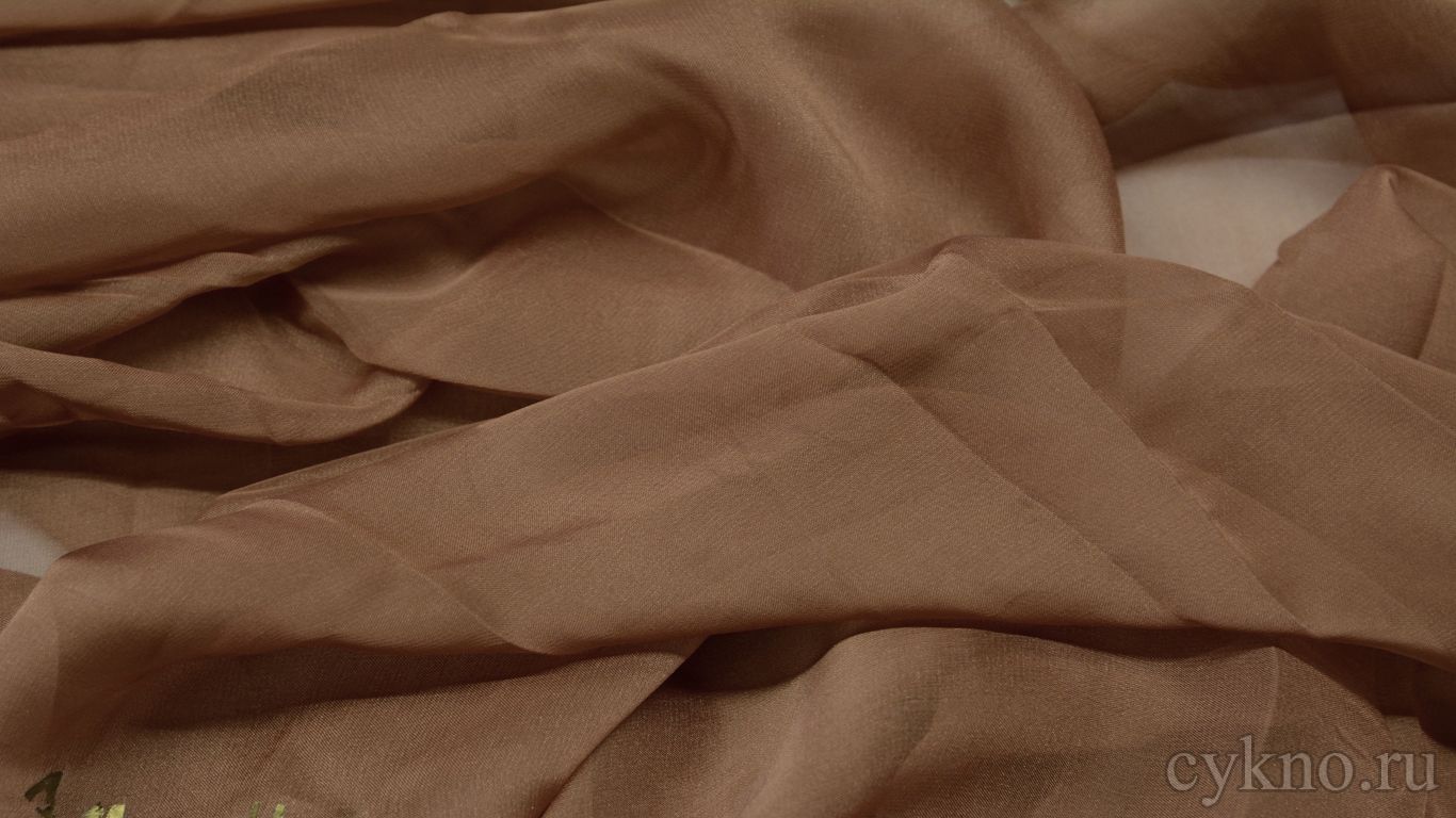 Шифон светло-коричневый