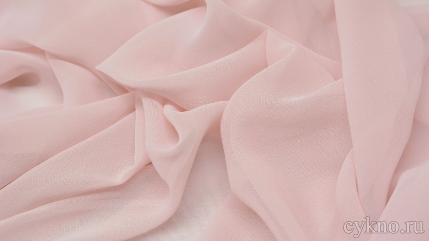 Шифон пастельно розового оттенка