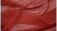 Шифон кирпично-красного цвета