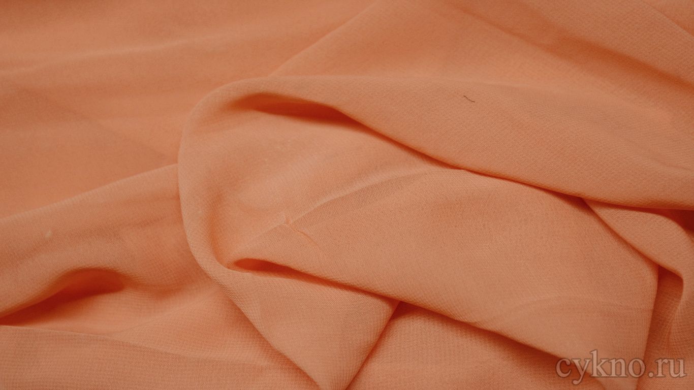 Шифон кораллового цвета