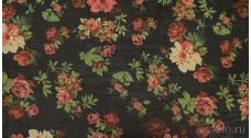 Шифон Набивной "Красные розы"