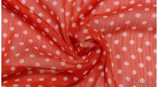 Шифон Набивной Красный