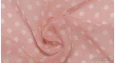 Шифон Набивной Нежно-розовый