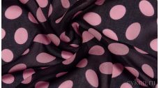 Шифон Набивной Розово-синий
